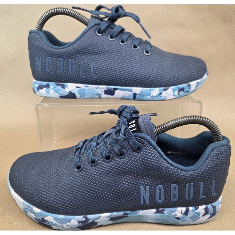 No Bull (Sz 8) Trainer Shoes Blue Camo Womens NO INSOLES